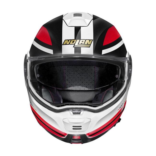 Casco Modulare N100-5 P 50 Anniversary N-com 040 Metal Black Red White Nolan